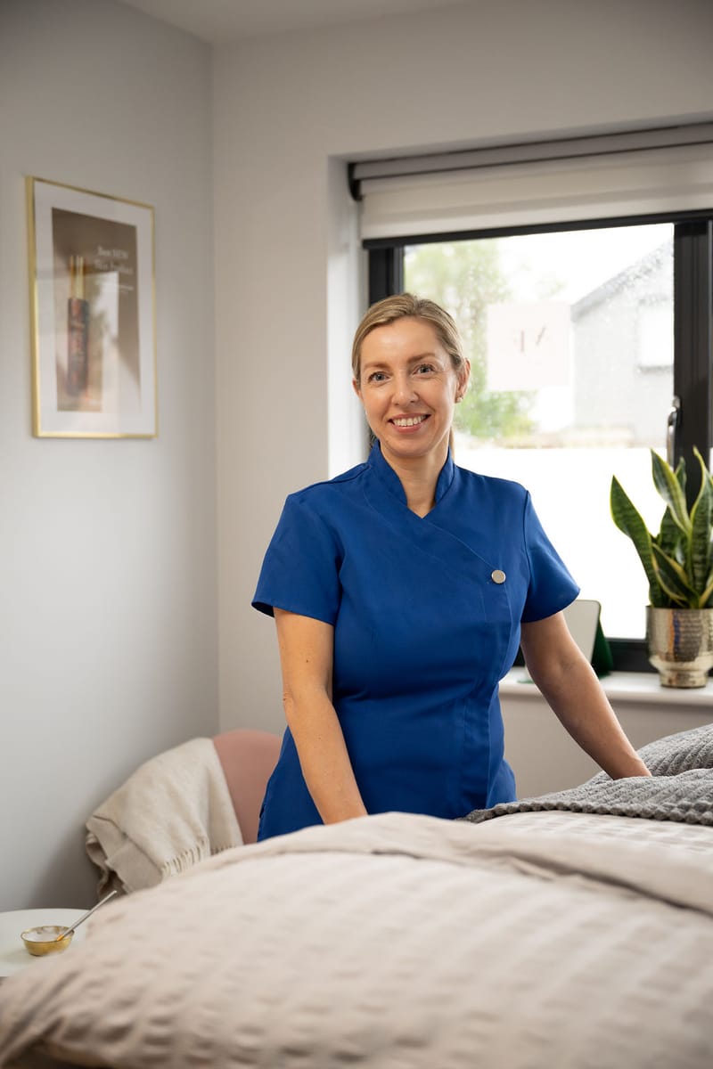 Vibeke Fennell in her treatment room